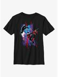 Marvel Spider-Man: Across the Spider-Verse Spider-Gwen and Miles Youth T-Shirt, BLACK, hi-res