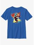 Marvel Spider-Man: Across the Spider-Verse Miles Morales Poster Youth T-Shirt, ROYAL, hi-res
