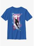 Marvel Spider-Man: Across the Spider-Verse Spider-Gwen Poster Youth T-Shirt, ROYAL, hi-res