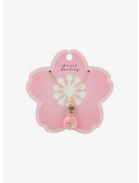 Sweet Society Sakura Flower Bottle Pendant Necklace, , hi-res