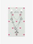 Sweet Society Pearl Heart Cross Necklace Set, , hi-res