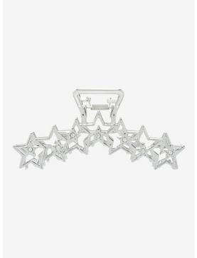 Silver Star Gem Claw Hair Clip, , hi-res