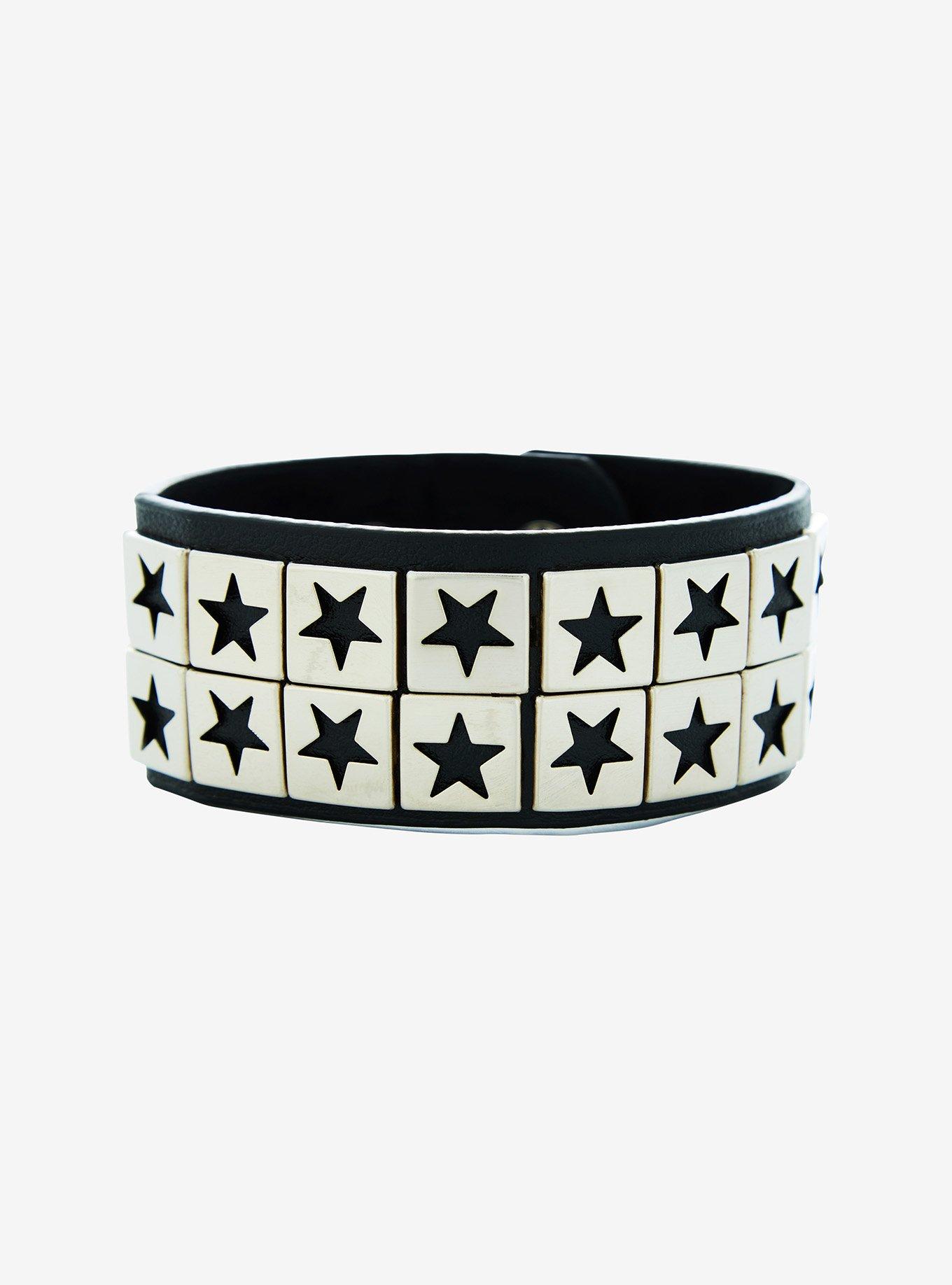 Social Collision Star Studded Cuff Bracelet, , hi-res