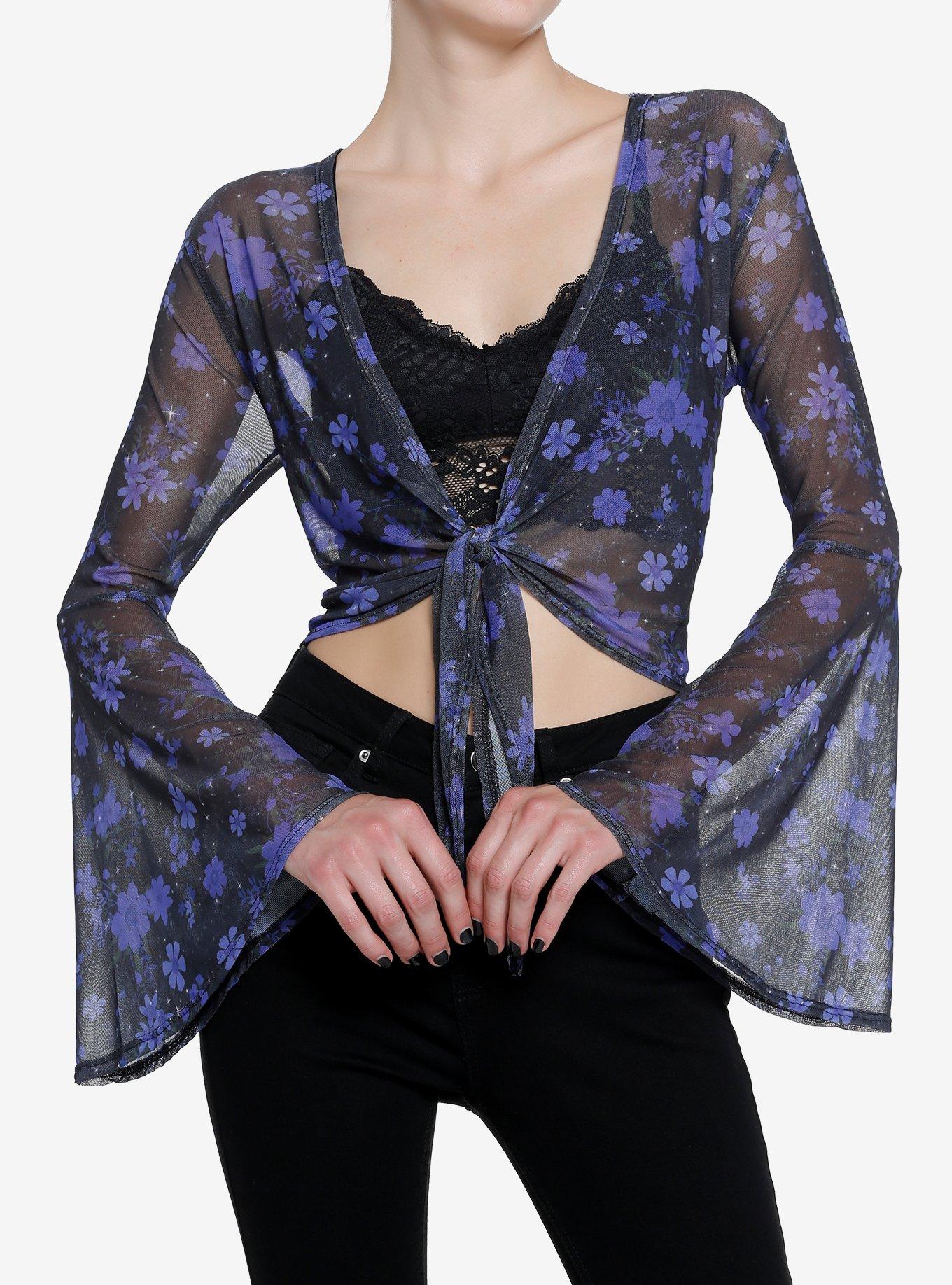 Ocean Drive Bell Sleeve Shrug Top
