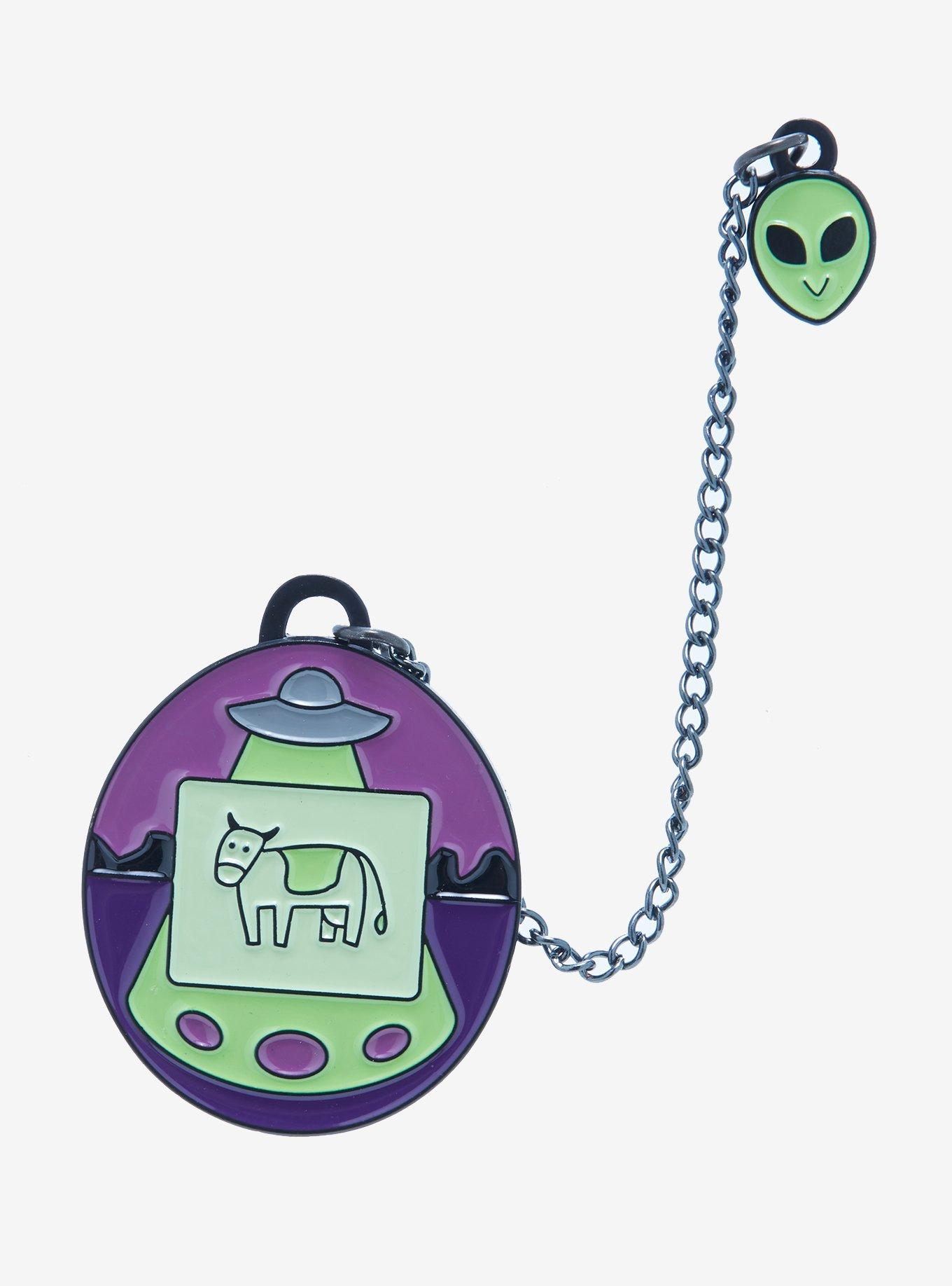 Alien Tech Game Chain Enamel Pin, , hi-res