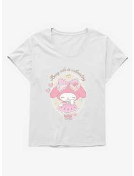 My Melody Being Cute Is Exhausting Womens T-Shirt Plus Size, , hi-res