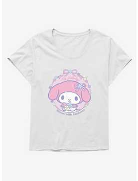 My Melody Bloom With Kindness Womens T-Shirt Plus Size, , hi-res