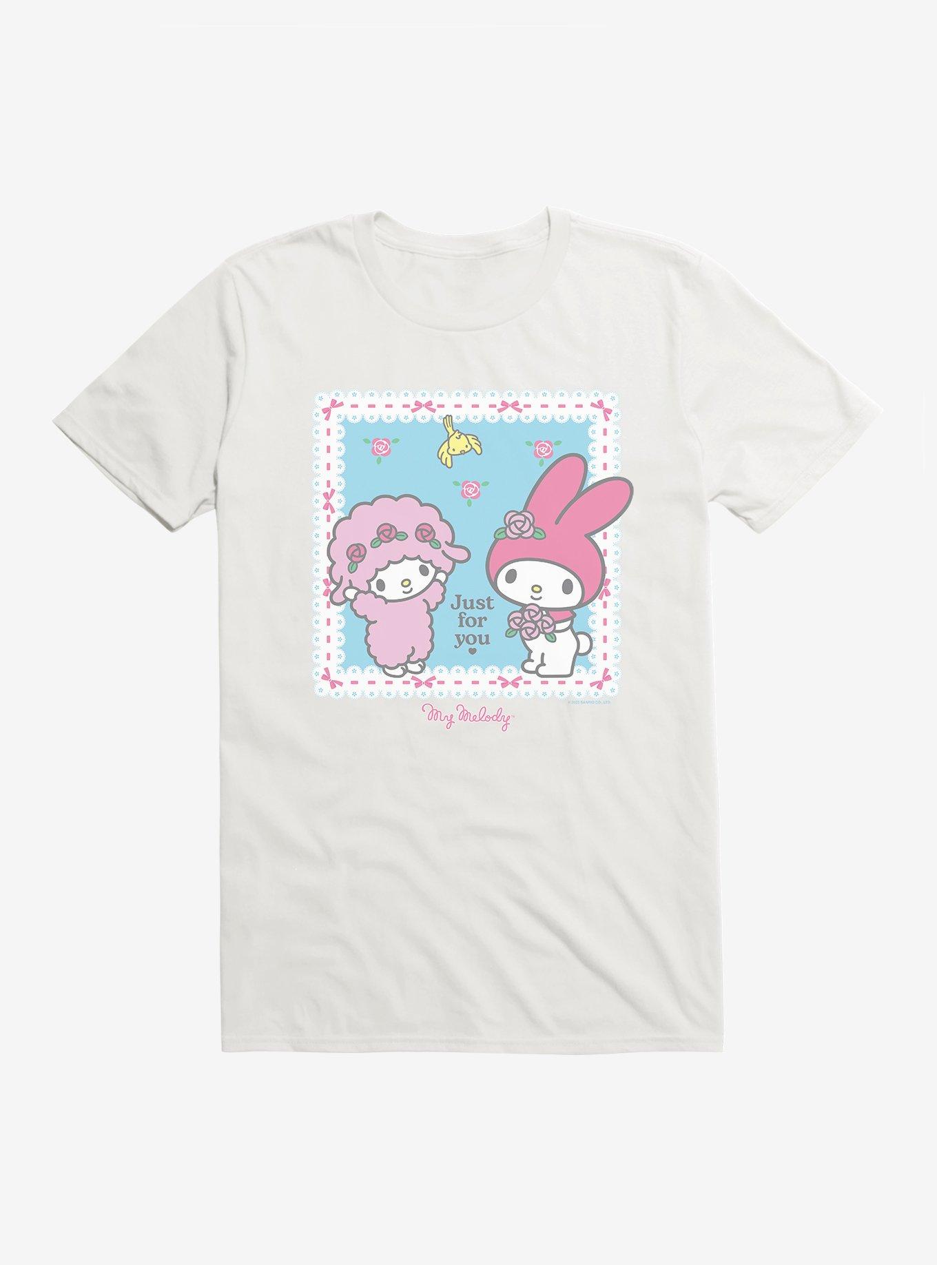 My Melody Just For You T-Shirt, WHITE, hi-res