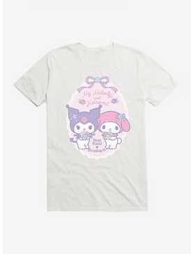My Melody & Kuromi Pastel Flowers Stay Kind T-Shirt, , hi-res