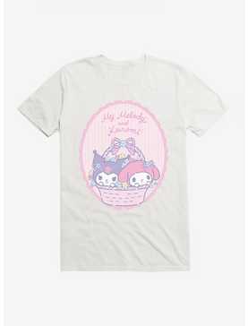My Melody & Kuromi Pastel Framed Portrait T-Shirt, , hi-res