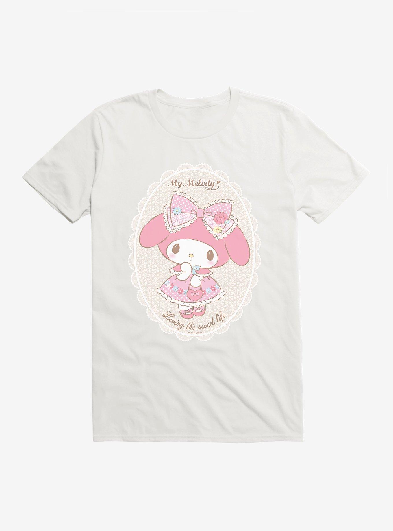 My Melody Living The Sweet Life T-Shirt, WHITE, hi-res