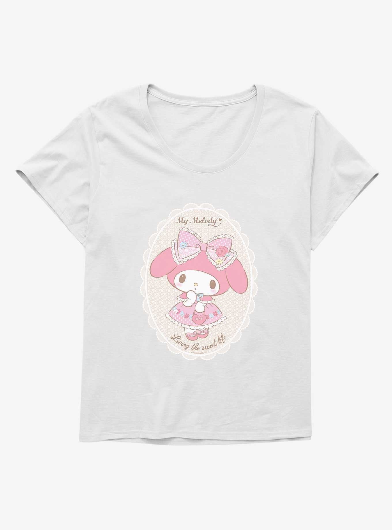 My Melody Living The Sweet Life Womens T-Shirt Plus Size, , hi-res