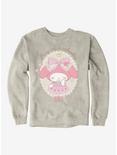 My Melody Being Cute Is Exhausting Sweatshirt, OATMEAL HEATHER, hi-res