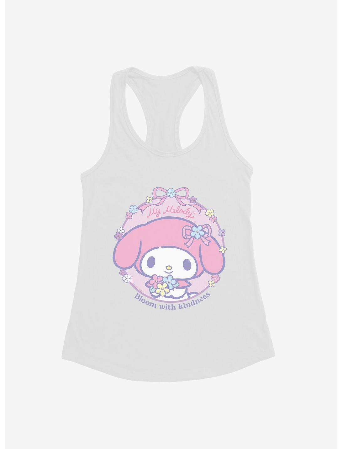 My Melody Bloom With Kindness Womens Tank Top, WHITE, hi-res