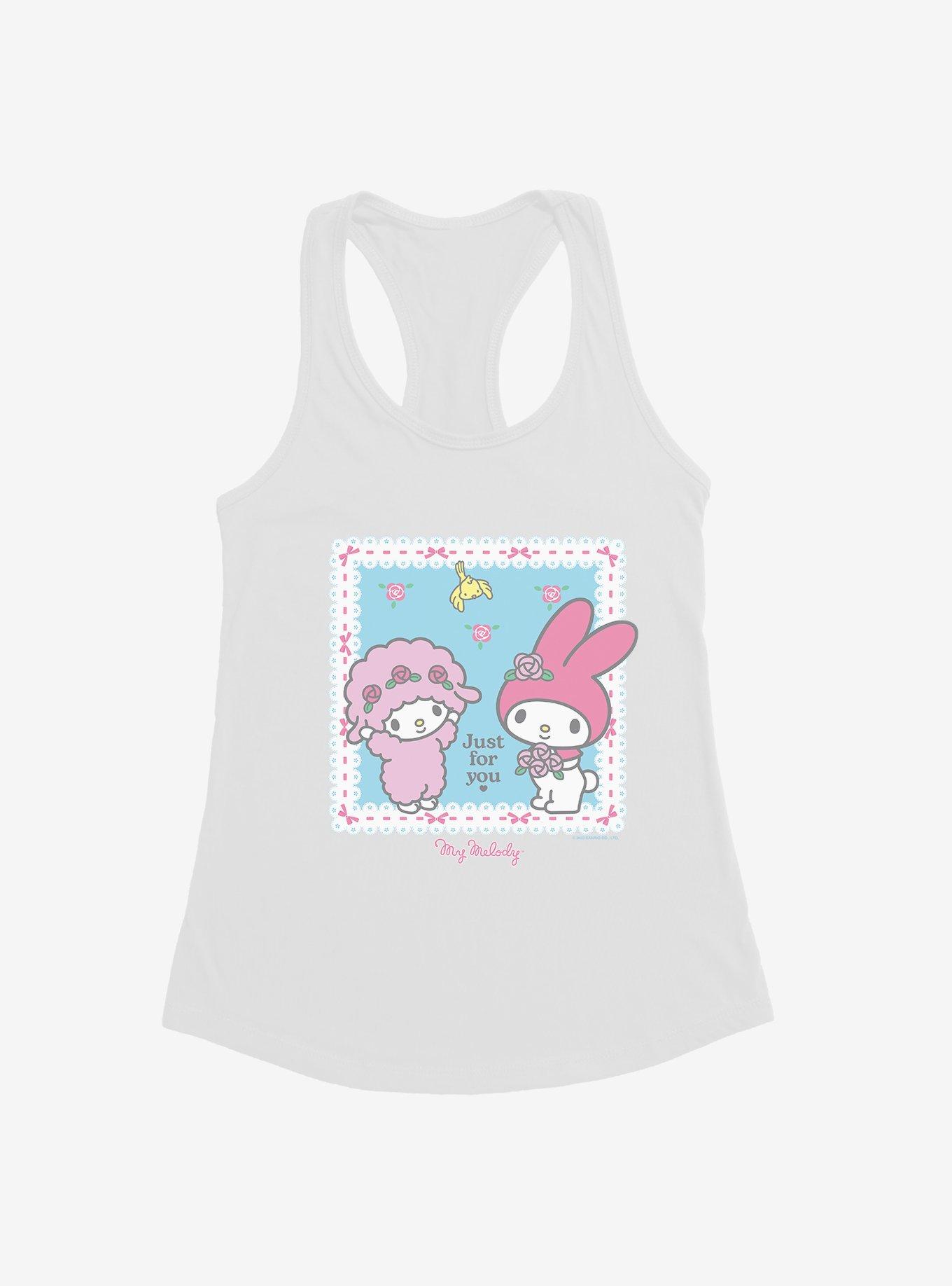 My Melody Just For You Womens Tank Top, WHITE, hi-res
