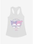 My Melody & Kuromi Flowers For My Bestie Womens Tank Top, WHITE, hi-res
