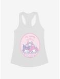 My Melody & Kuromi Pastel Framed Portrait Womens Tank Top, WHITE, hi-res