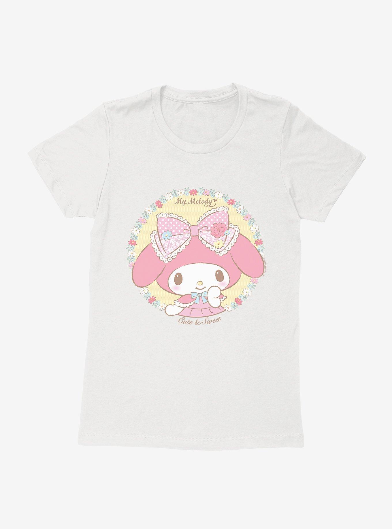My Melody Cute & Sweet Womens T-Shirt, WHITE, hi-res