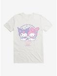 My Melody & Kuromi Flowers For My Bestie T-Shirt, WHITE, hi-res