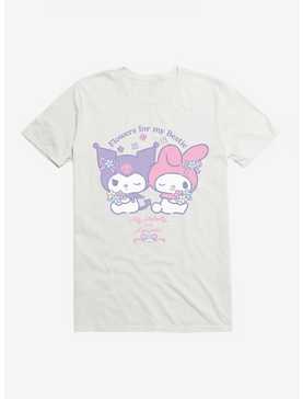 My Melody & Kuromi Flowers For My Bestie T-Shirt, , hi-res