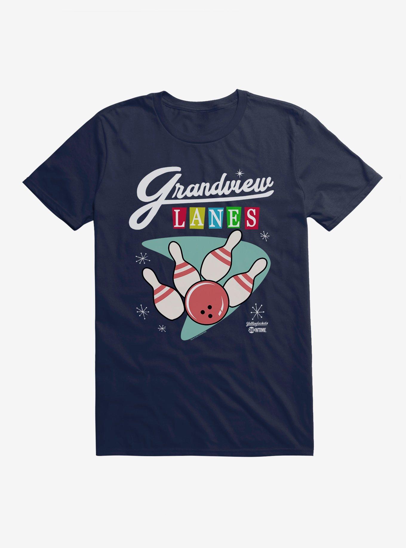 Yellowjackets Grandview Lanes Bowling T-Shirt, MIDNIGHT NAVY, hi-res view 1