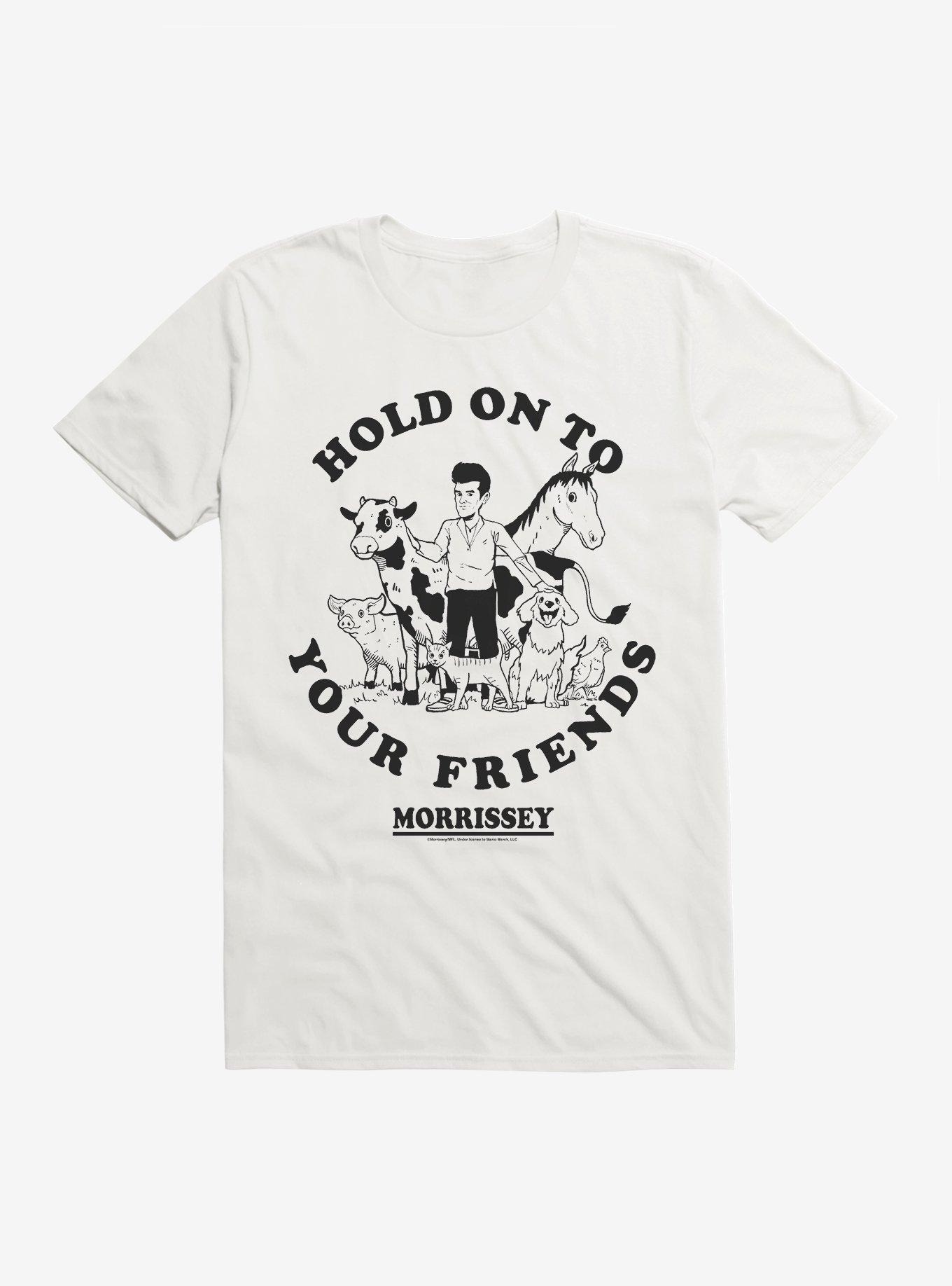 Morrissey Hold On To Your Friends T-Shirt, WHITE, hi-res