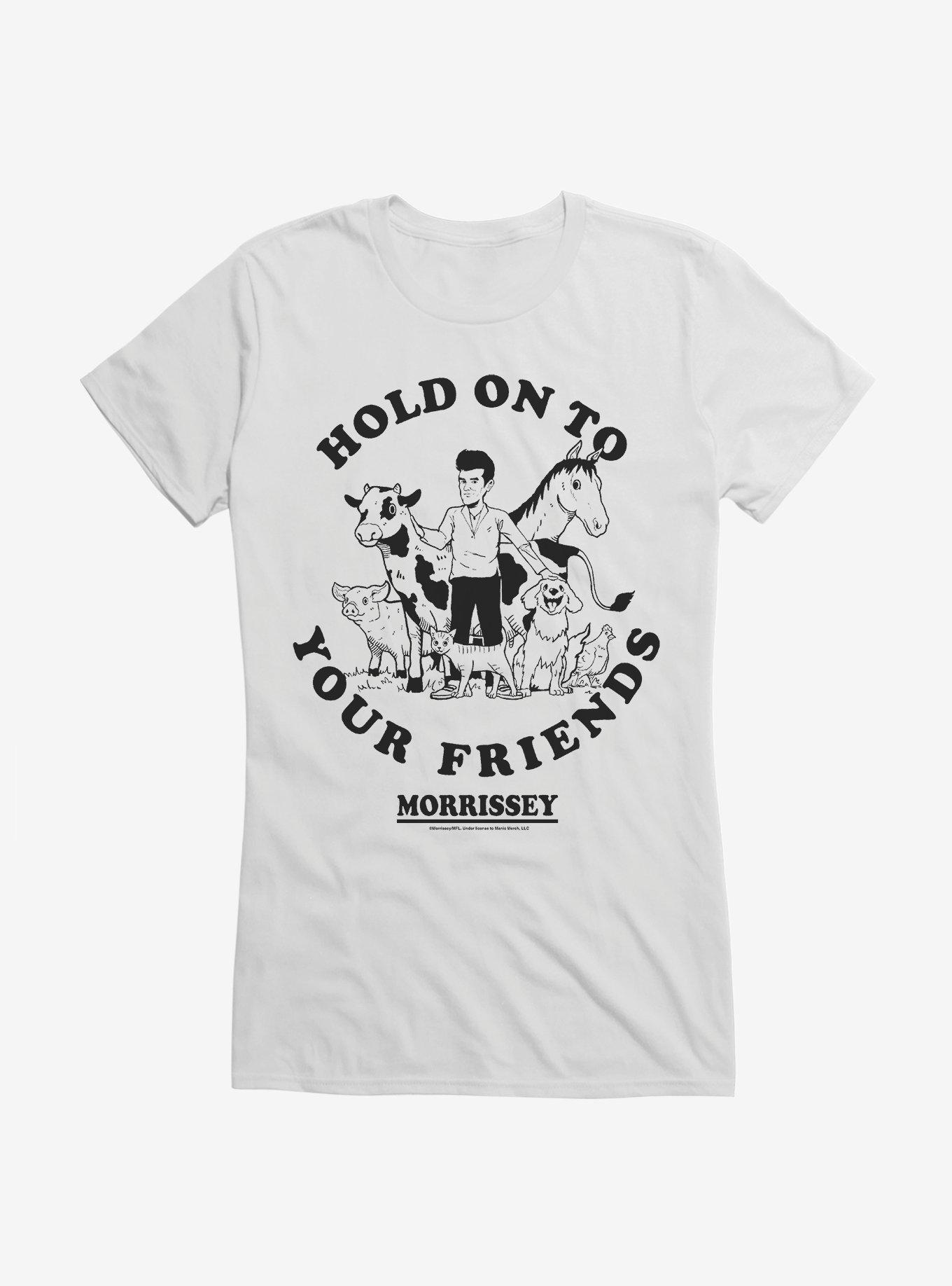 Morrissey Hold On To Your Friends Girls T-Shirt, WHITE, hi-res