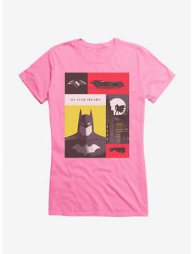 Plus Size DC Comics Batman WB 100 The Caped Crusader Poster Girls T-Shirt, , hi-res