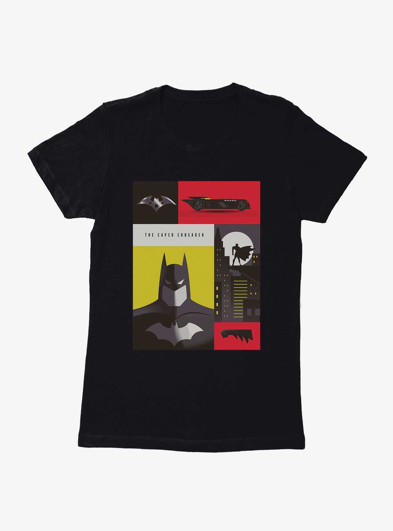 DC Comics Batman WB 100 The Caped Crusader Poster Womens T-Shirt, , hi-res