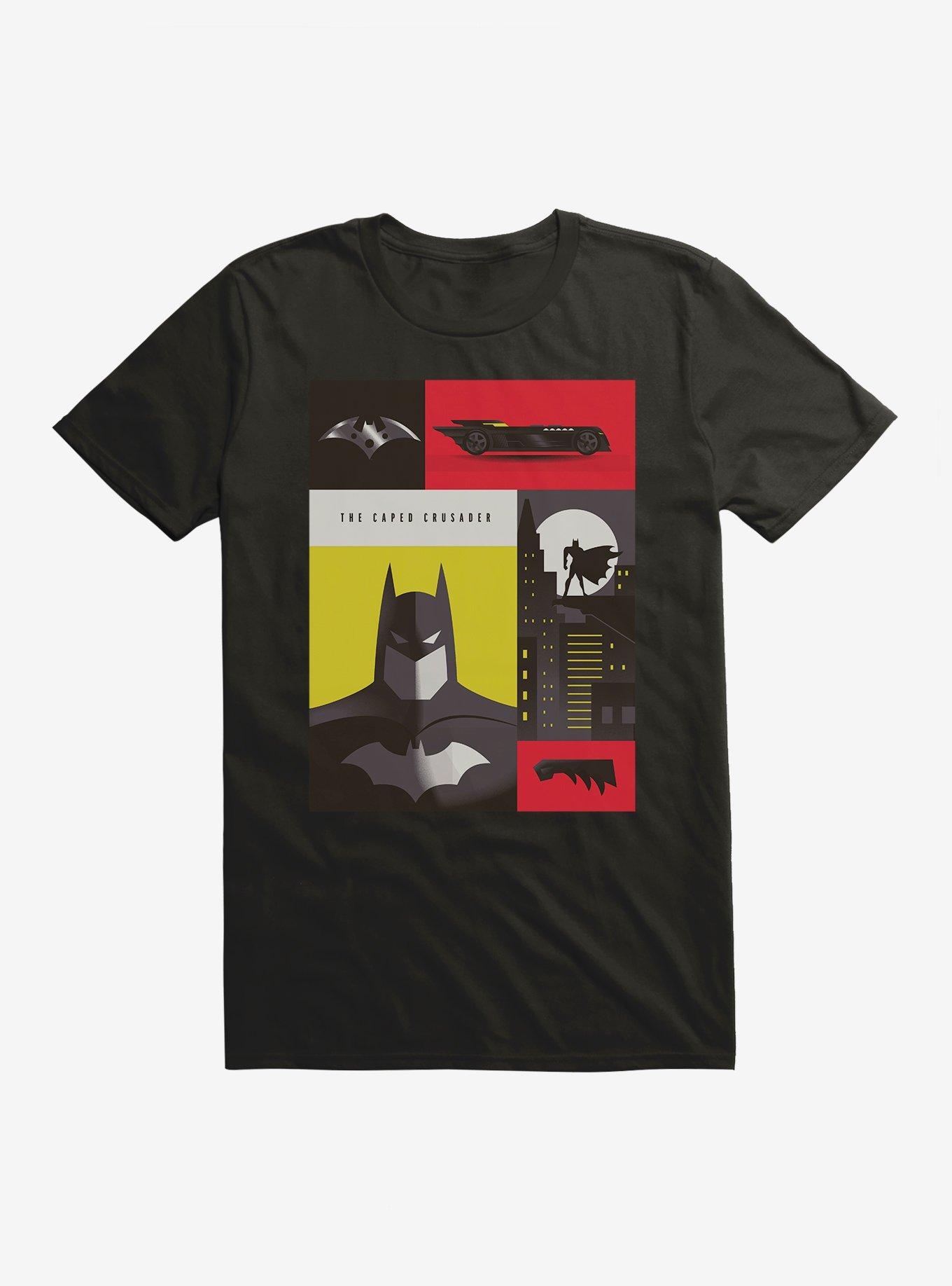 DC Comics Batman WB 100 The Caped Crusader Poster T-Shirt