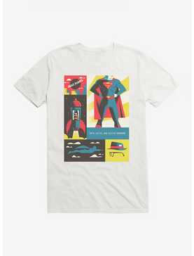DC Comics Superman WB 100 Truth, Justice & A Better Tomorrow Poster T-Shirt, , hi-res