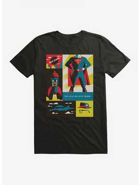 DC Comics Superman WB 100 Truth, Justice & A Better Tomorrow Poster T-Shirt, , hi-res