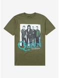 Queen The Miracle Band Portrait T-Shirt, GREEN, hi-res