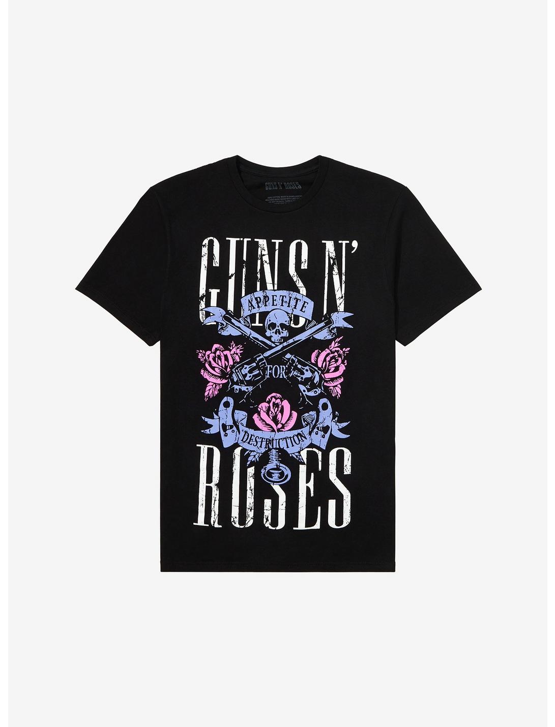 Guns N' Roses Appetite For Destruction Pastel Graphic T-Shirt, BLACK, hi-res