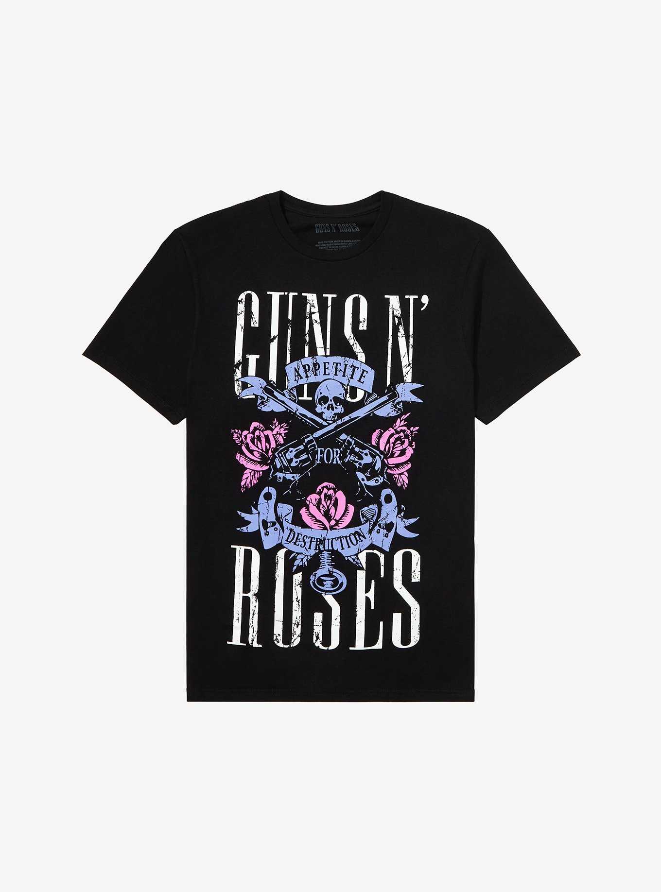 T shirt best sale gun and roses