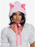 Pink Cat Ear Fuzzy Bonnet, , hi-res