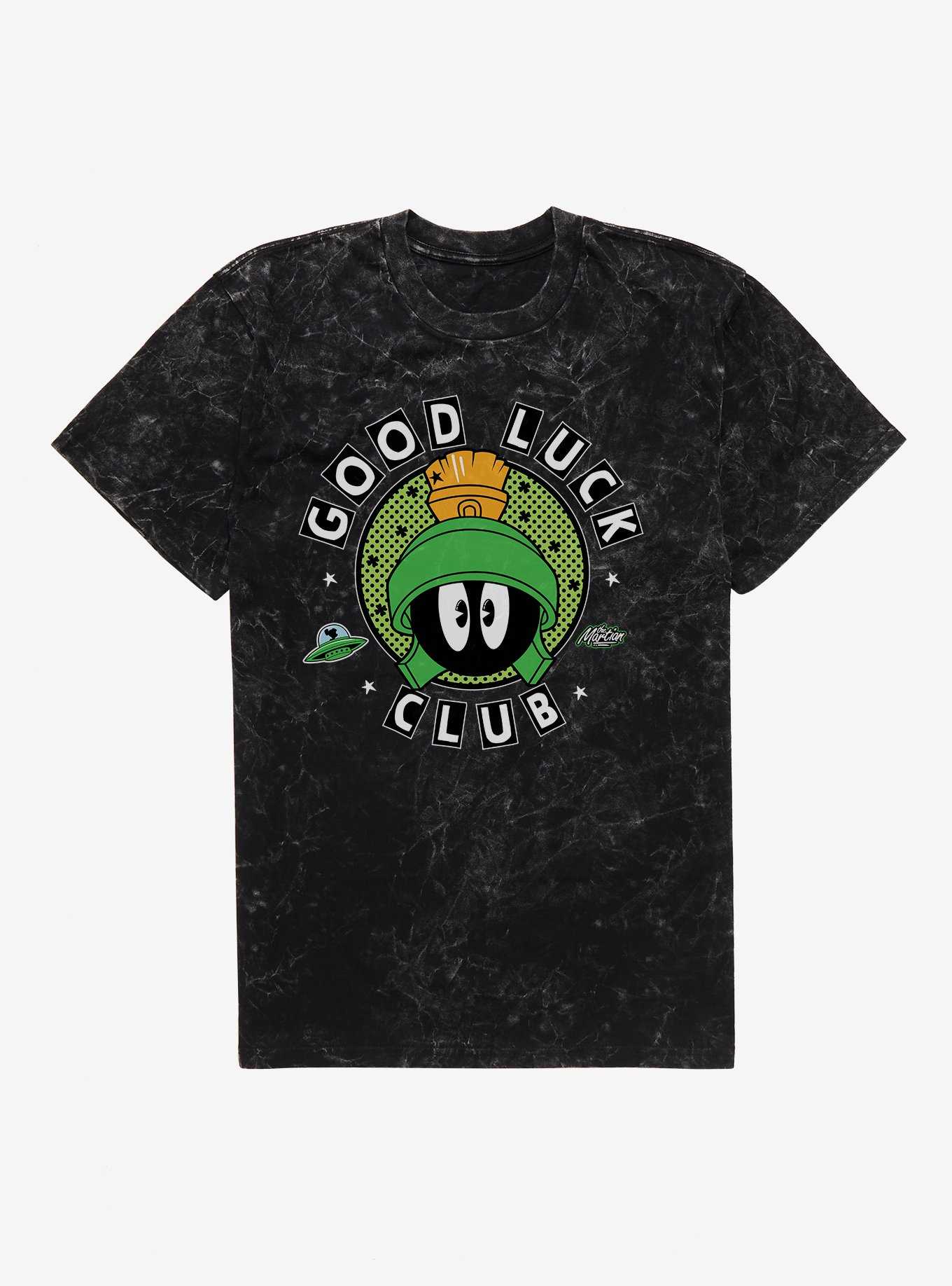 Looney Tunes Marvin Good Luck Club Mineral Wash T-Shirt, , hi-res