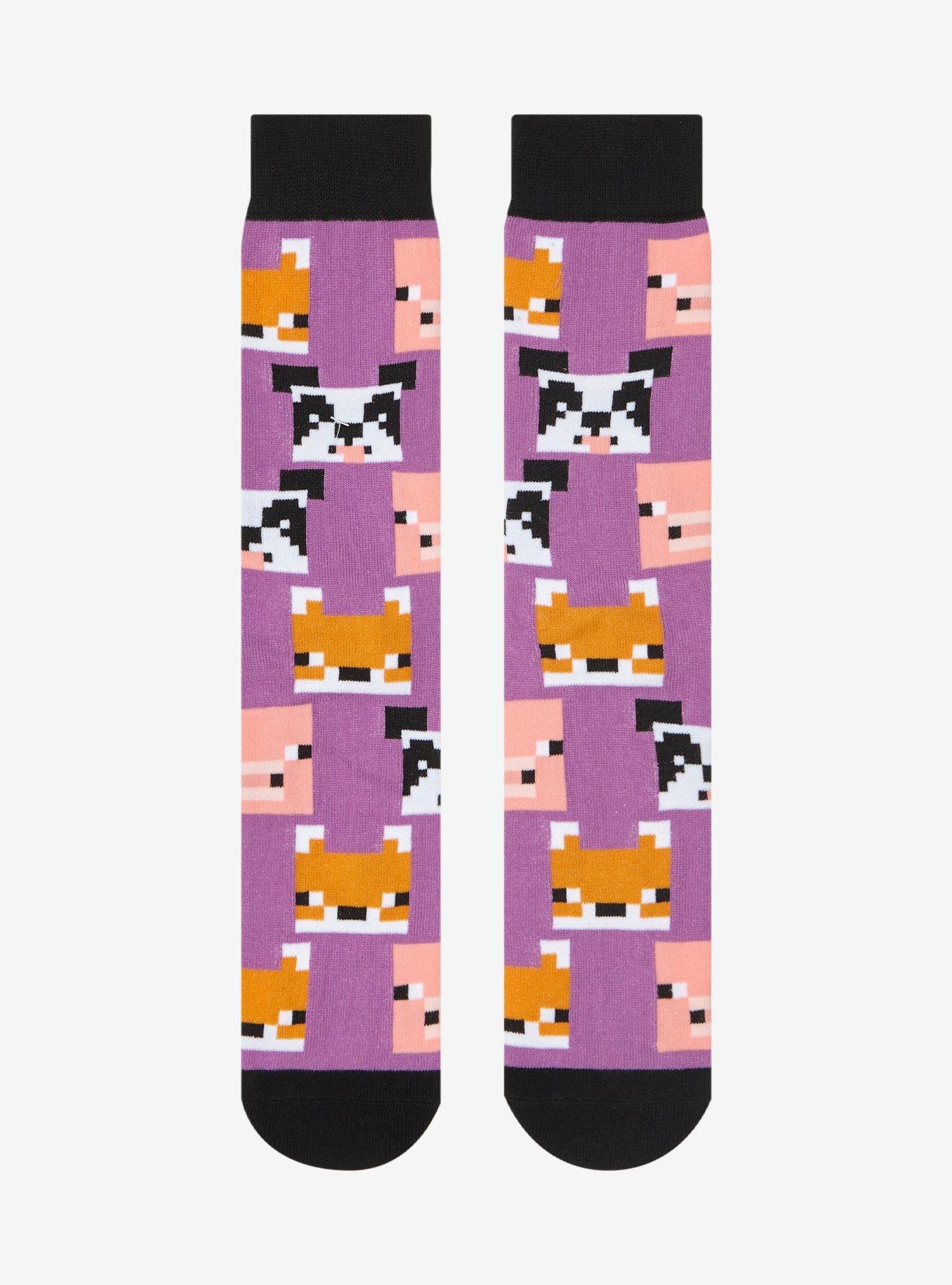 Minecraft Mobs Crew Socks