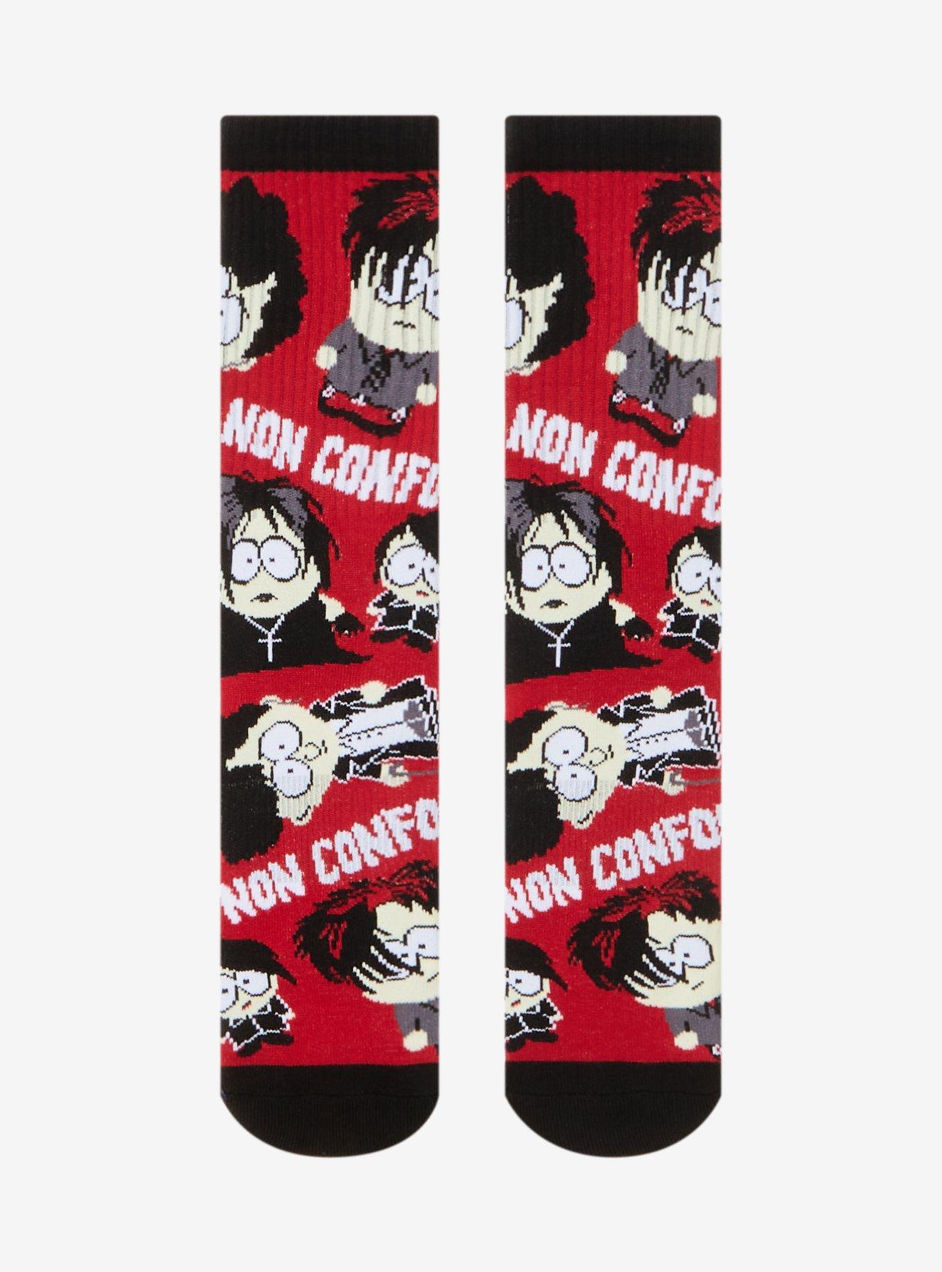 South Park Goth Kids Meme Crew Socks, , hi-res