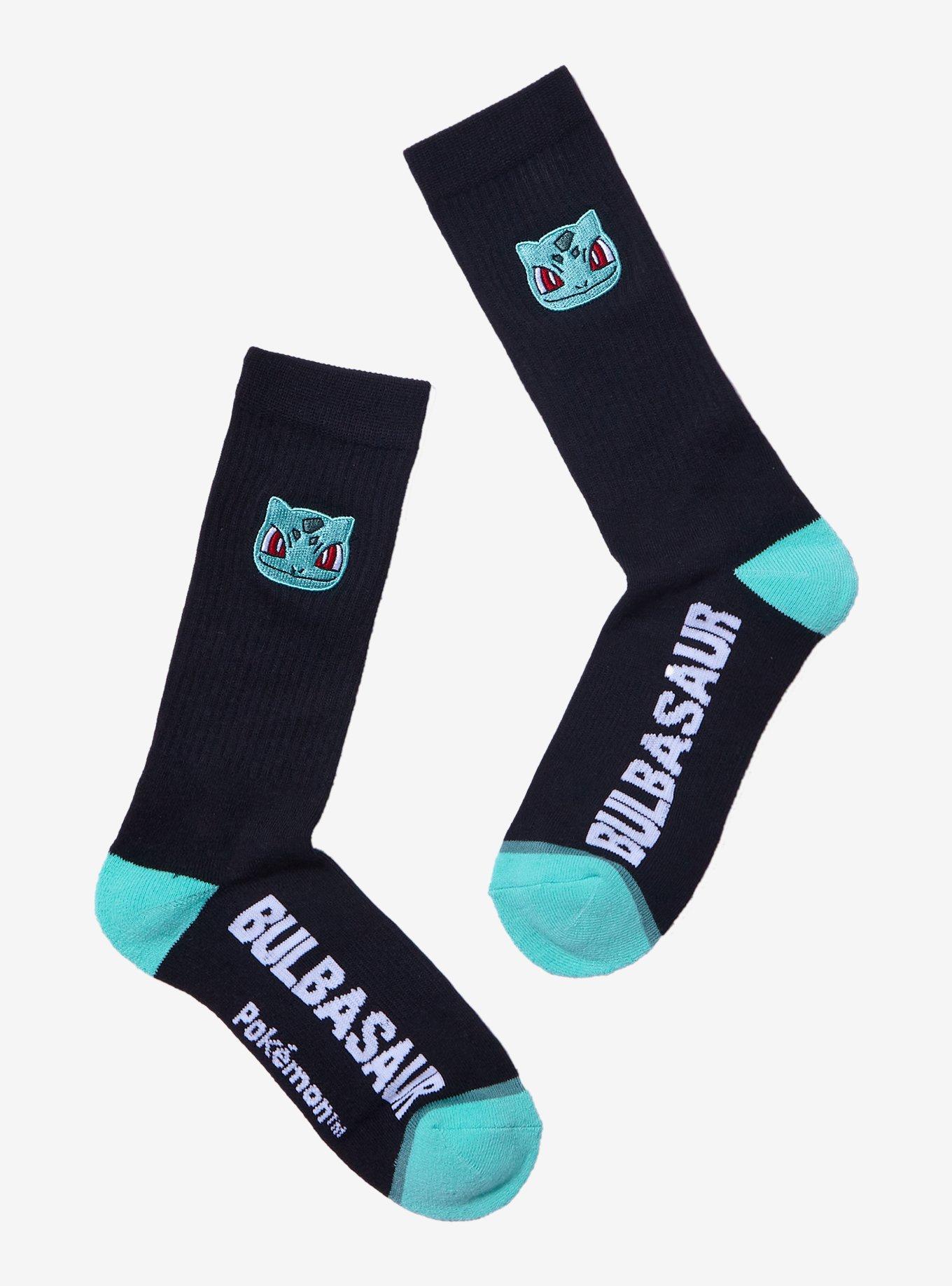Pokemon Bulbasaur Crew Socks, , hi-res