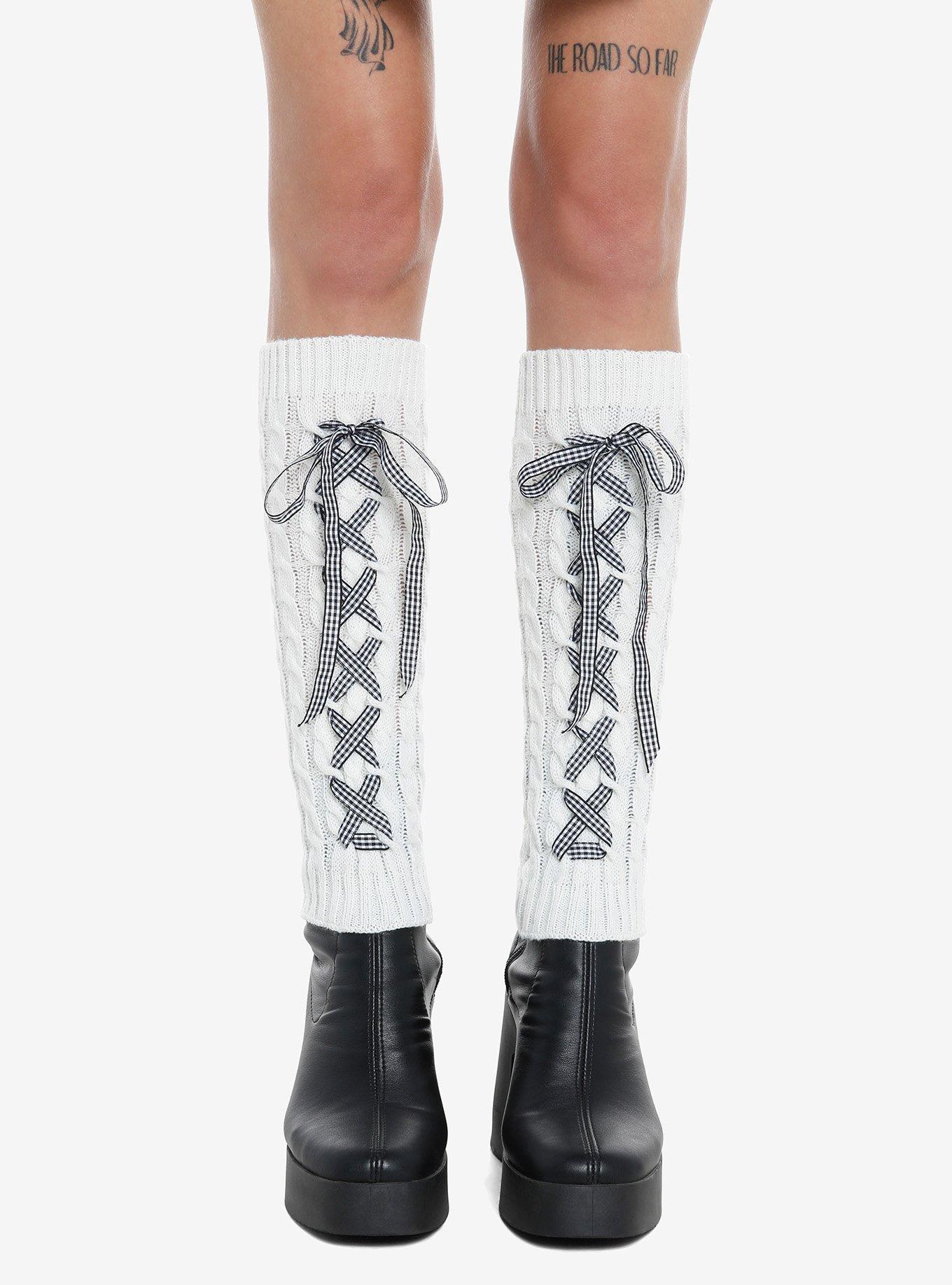 Cream Cable Knit Leg Warmers