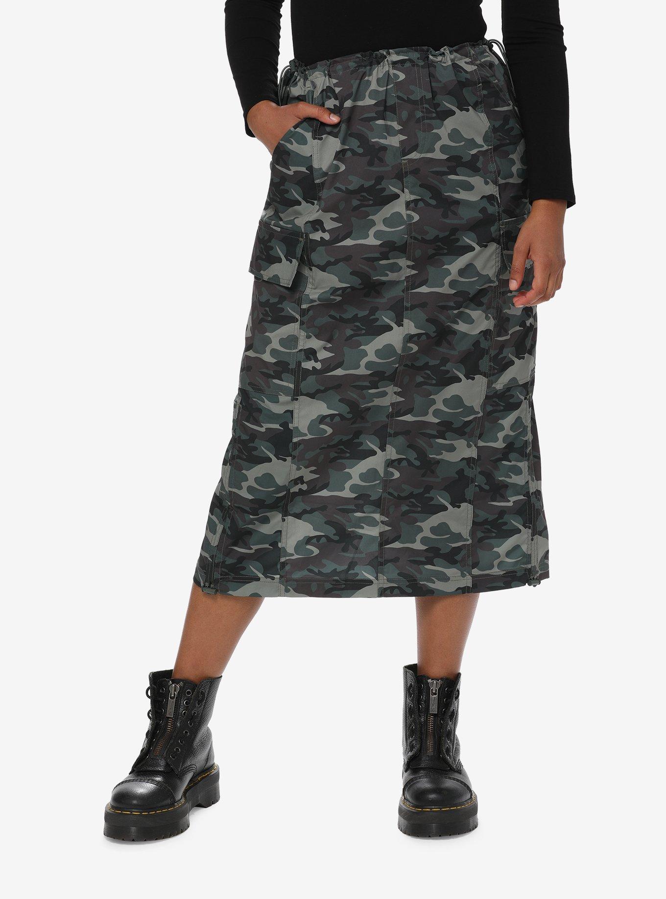 Grey camouflage wide-leg pant, The Kript