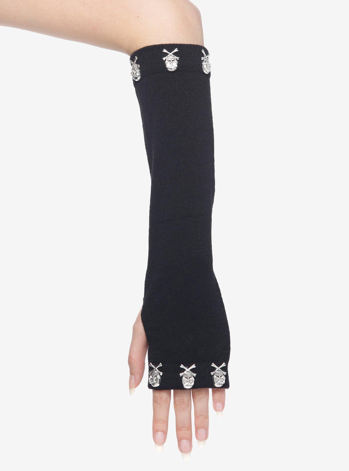 Skull Hardware Arm Warmers, , hi-res
