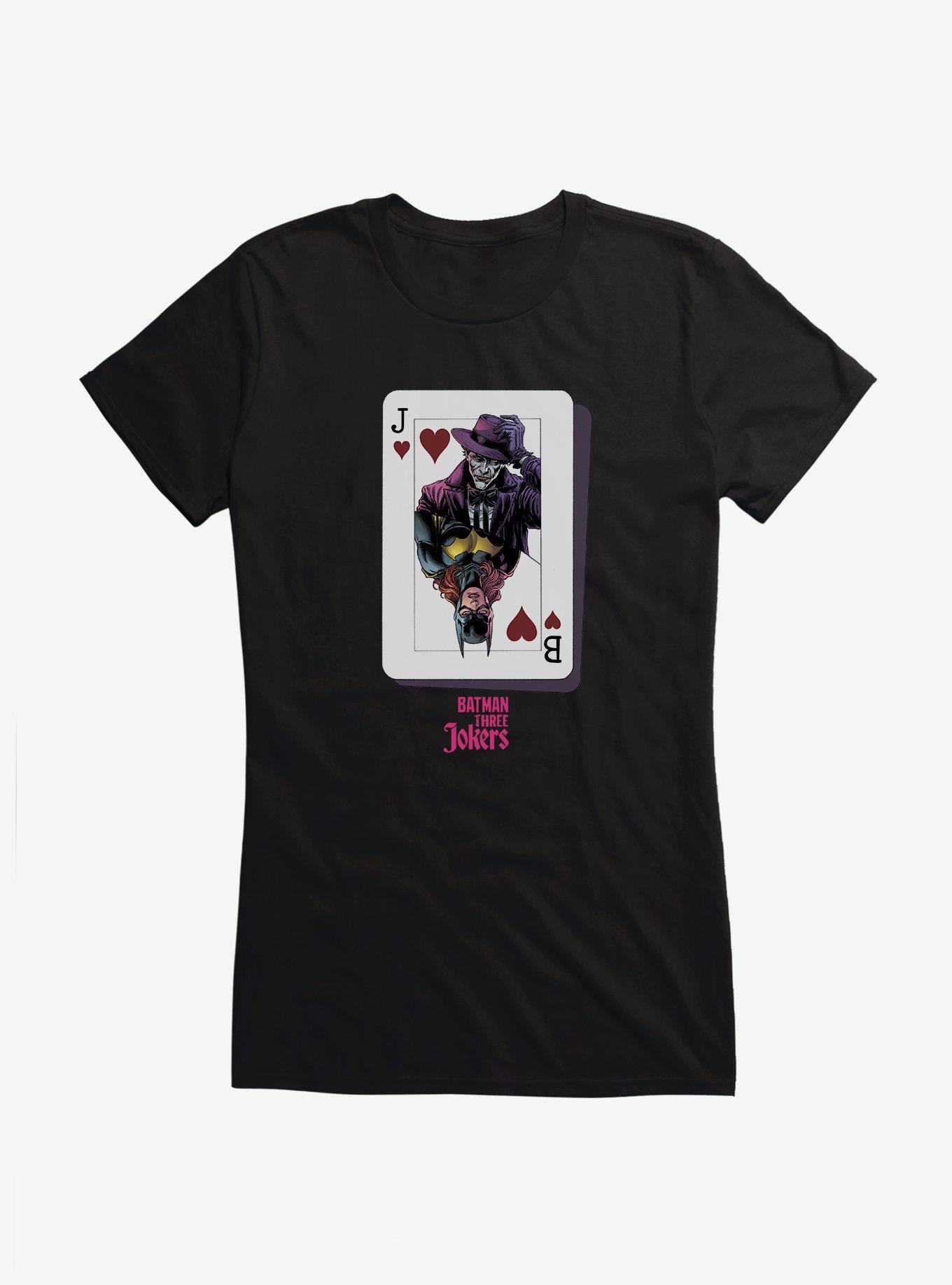 DC Comics Batman: Three Jokers Batgirl Joker Card Girls T-Shirt