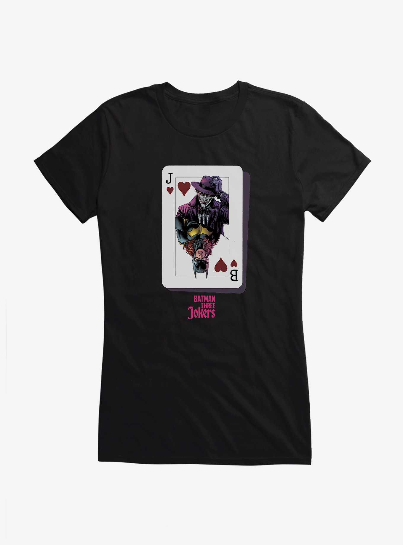 DC Comics Batman: Three Jokers Batgirl Joker Card Girls T-Shirt, , hi-res