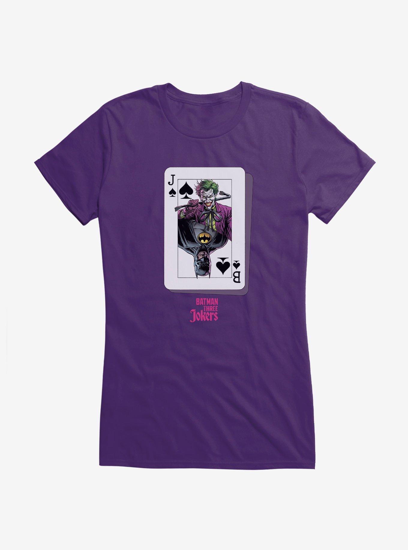 DC Comics Batman: Three Jokers Batman Joker Card Girls T-Shirt