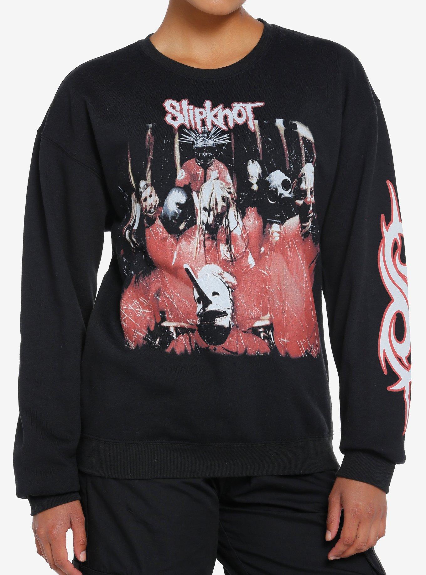 Slipknot Debut Album Cover Art Girls Sweatshirt, BLACK, hi-res
