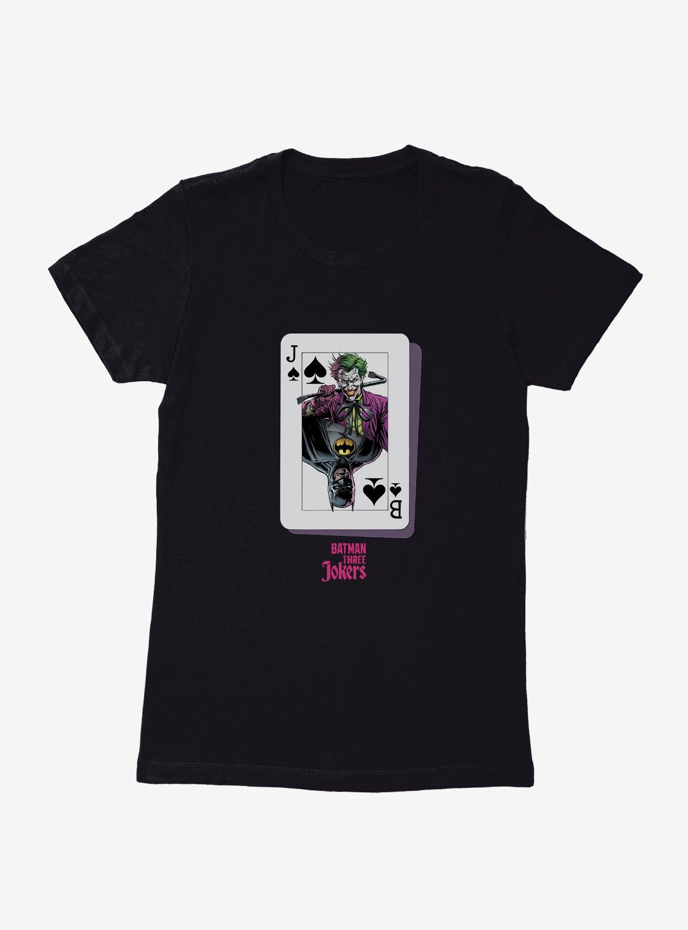 DC Comics Batman: Three Jokers Batman Joker Card Womens T-Shirt, , hi-res