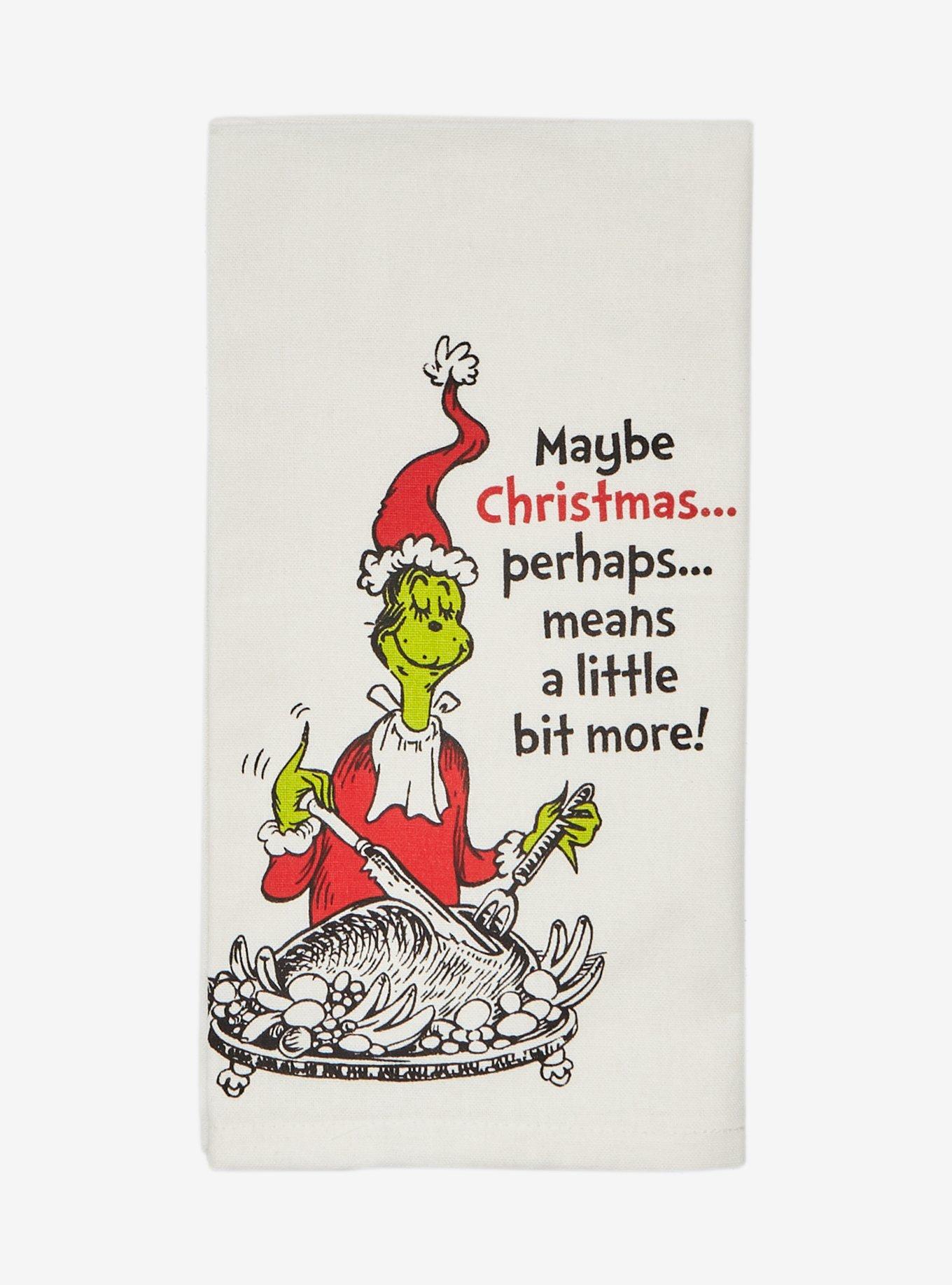 Christmas Carol Halloween towel, dish towel, horror kitchen towel, Friday  the 13th; goth kitchen; Halloween Christmas towel