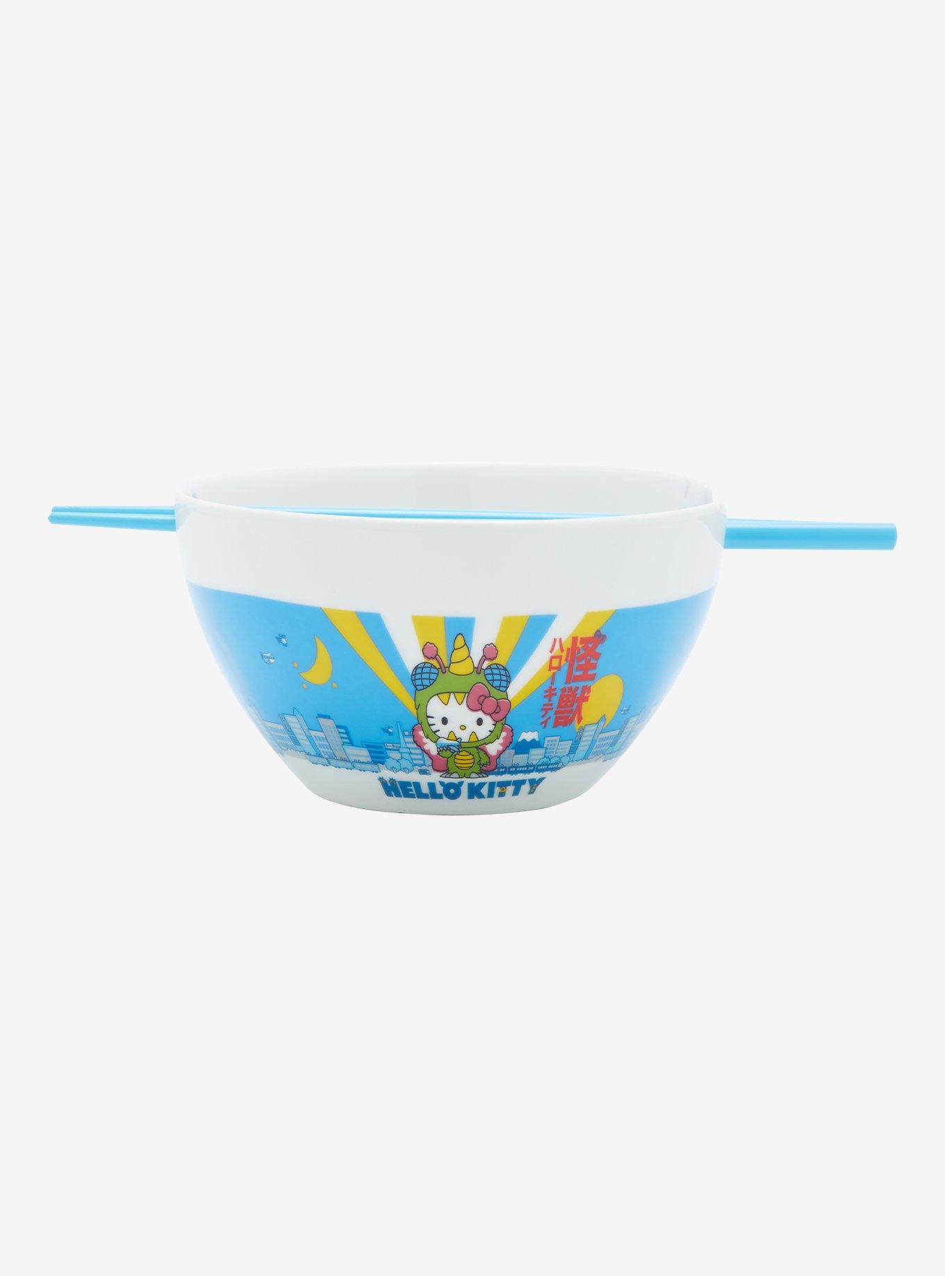 Hello Kitty Kaiju Ramen Bowl With Chopsticks, , hi-res